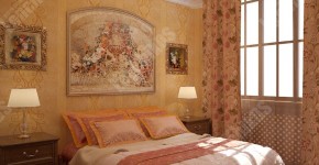 Дизайн интерьера спальни в стиле романтизм